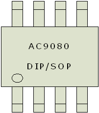 AC9080otp80s-dip8/sop8脚位图