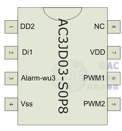AC8JM20门磁警报叮咚门铃芯片DIP8SOP8硬封装DIP8/SOP8图片