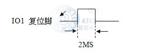 MCU Seriel Mode Ka1 Reset Pin 串行模式复位脚信号模拟图